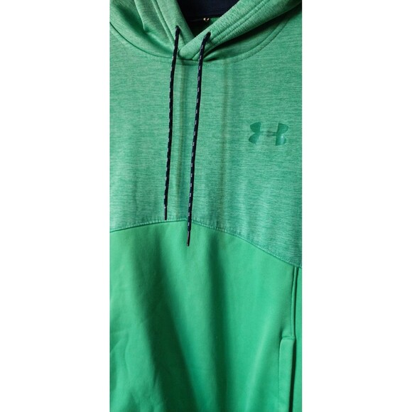 Under Armour Hoodie Mens Large Logo Pullover Flawless Loose Fit D25 Excellent - Picture 3 of 6